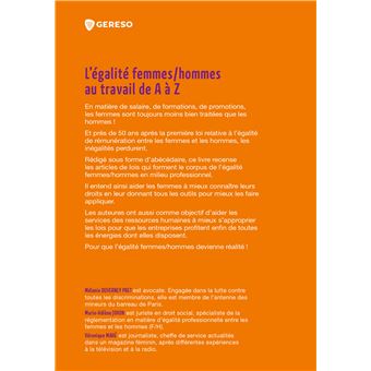L'égalité femmes/hommes au travail de A à Z