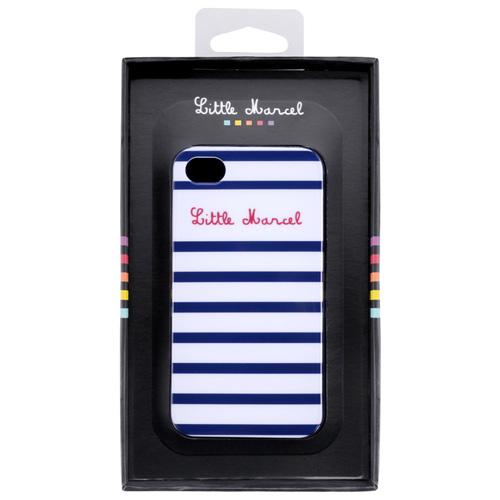 ICHIC GEAR HARD CASE BLUE STRIPED FOR IPH4