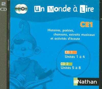 Un monde à lire CE1 - série bleue - Pack 2 CD audio