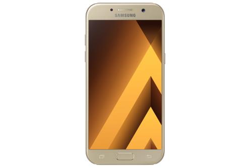 Samsung Galaxy A5 (2017) - 4G smartphone - RAM 3 Go / Mémoire interne 32 Go - microSD slot - écran OEL - 5.2 - 1920 x 1080 pixels - rear camera 16 MP - front camera 16 MP - sable doré