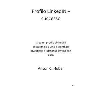 Profilo LinkedIN - successo