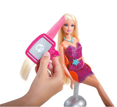 Barbie OOAK Relookée Avec Son Petit Chat Et Son Fauteuil - Mattel - Occasion