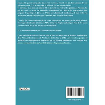 La vie inconnue de Jésus-Christ