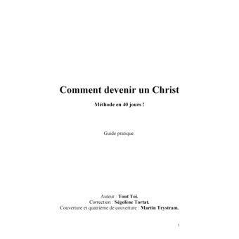 Comment devenir un Christ
