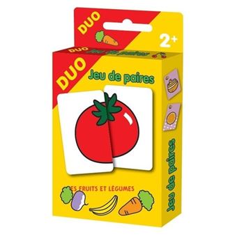 Les fruits et légumes - Jeu de paires - Cartes Duo