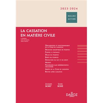 La cassation en matière civile 2023/2024 6ed