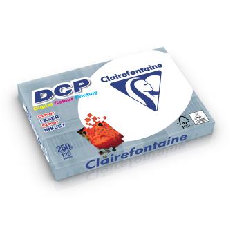 Clairefontaine Lot de 4 Ramettes x 250 Feuilles Papier DCP 160g A4 210x297 mm Certifie FSC Blanc 
