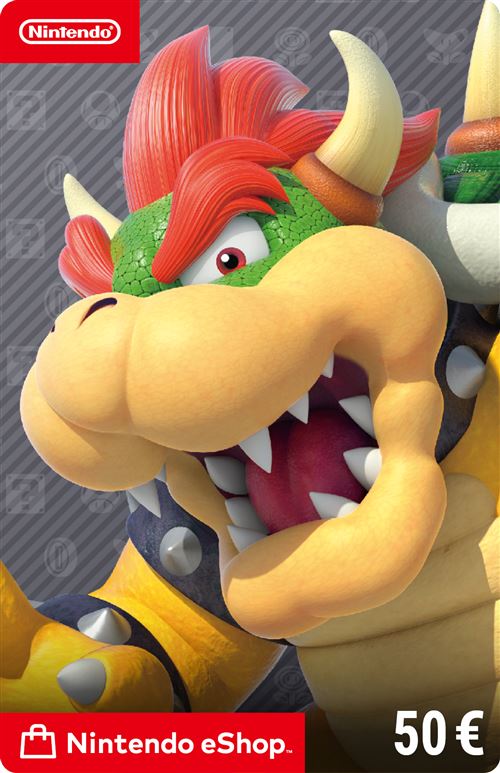 Code de téléchargement pour approvisionnement de compte Nintendo eShop 50€