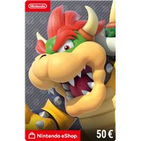 Code de téléchargement pour approvisionnement de compte Nintendo eShop 50€