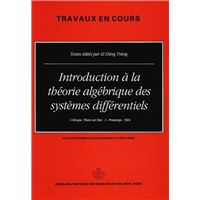 Introduction à la théorie algébrique des systèmes différentiels