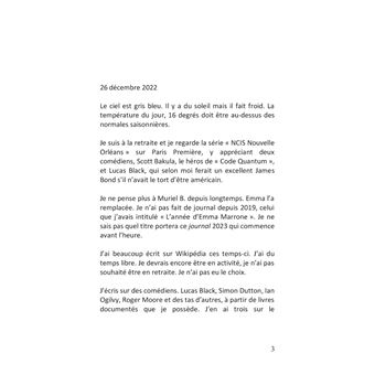 En attendant Emma Journal 2023 Janvier juin