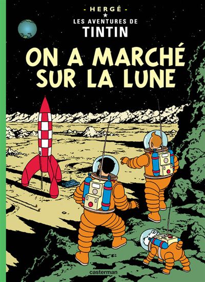 On a marché sur la lune -  Hergé - cartonné