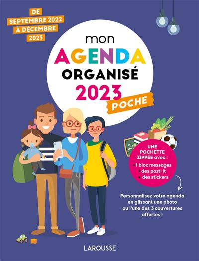 Mon Agenda Famille Organisée Poche 2023