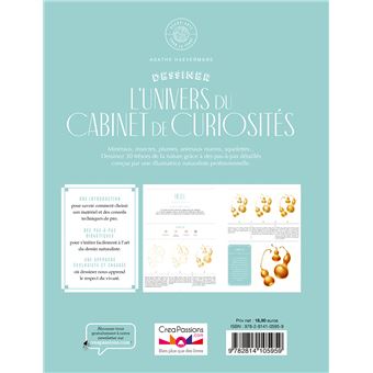 Cabinet de curiosités - 30 trésors de la nature à dessiner