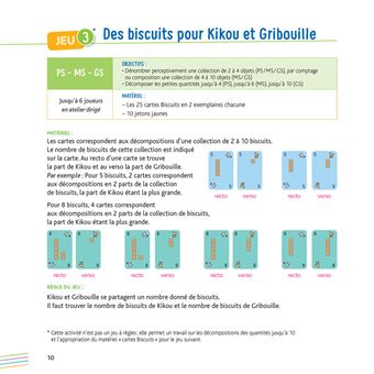 BOITE DE JEUX LES NOMBRES, Composer et décomposer des quantités