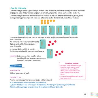 BOITE DE JEUX LES NOMBRES, Composer et décomposer des quantités