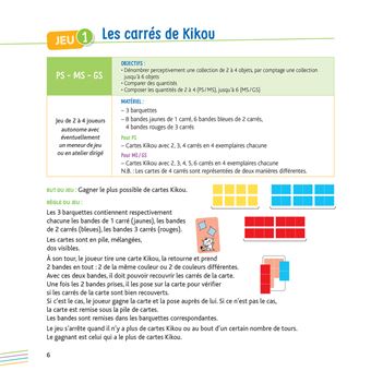 BOITE DE JEUX LES NOMBRES, Composer et décomposer des quantités