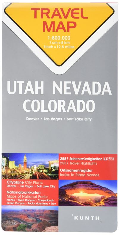 Nevada utah colorado 1:800 000