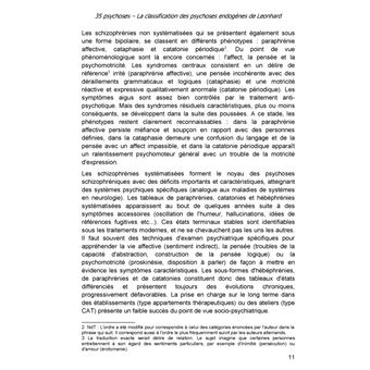 35 psychoses : La classification des psychoses endogènes de Karl Leonhard