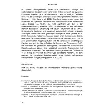 35 psychoses : La classification des psychoses endogènes de Karl Leonhard