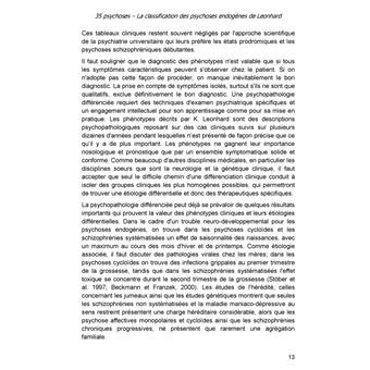 35 psychoses : La classification des psychoses endogènes de Karl Leonhard