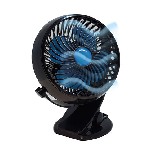 Venteo - Starlyf Fast Fan - Ventilateur sans fil, tête orientable 360°, puissance réglable + chargeur USB inclus