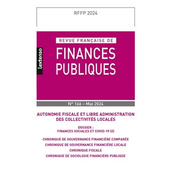 Revue française des Finances Publiques n°166 - 2024