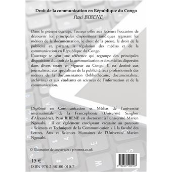 Droit de la communication en République du Congo
