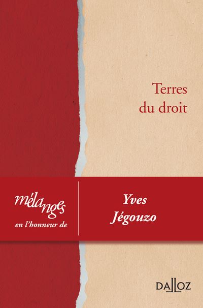 Mélanges en l'honneur d'Yves Jégouzo - Terres du droit -  Collectif - broché