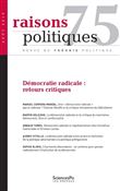 Raisons politiques 75, août 2019 - Démocratie radicale : ret