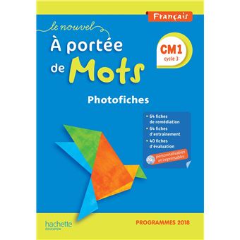 Le Nouvel A portée de mots CM1 - Photofiches