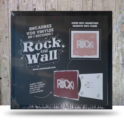 Cadre en bois pour disque vinyle - Rock on Wall