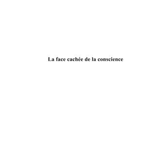 La face cachée de la conscience