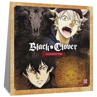 Calendrier 2020 Black Clover