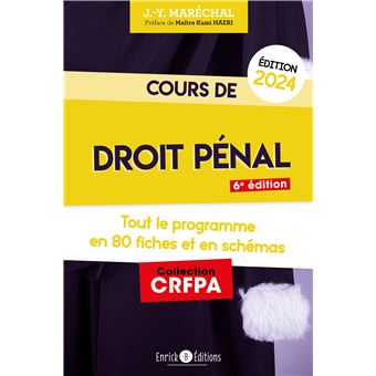 Cours de droit pénal 2024