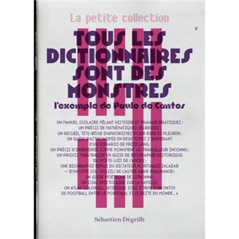 Tous les dictionnaires sont des monstres