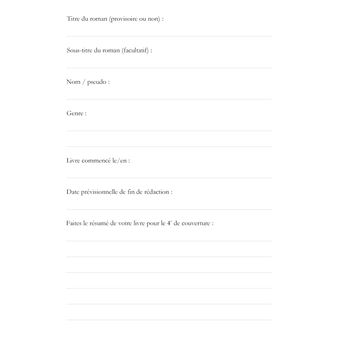 Carnet de l'écrivain