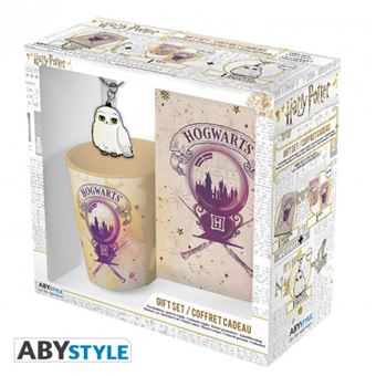 Coffret Harry Potter mug 250 ml + carnet de notes A6 + porte-clés