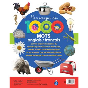Mon imagier des 1000 mots anglais / français