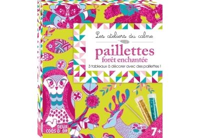 Paillettes forêt enchantée - mini boite avec accessoires