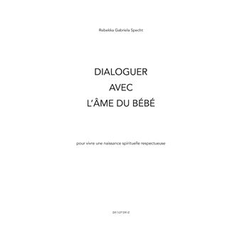 Dialoguer avec l'âme du bébé