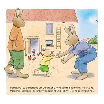 À bord du tracteur rouge