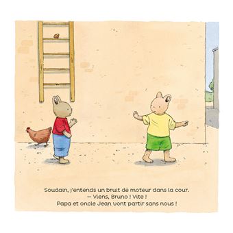 À bord du tracteur rouge