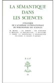La sémantique dans les sciences