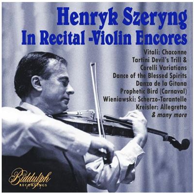Rappels de concert/oeuvres pour violon