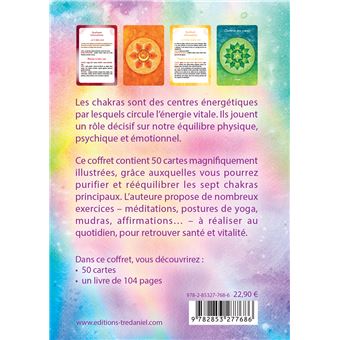 Coffret Le pouvoir énergétique des chakras - 50 cartes pour les harmoniser et les rééquilibrer