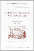 Alchimie et philosophie à la renaissance