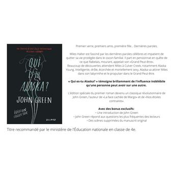 Qui es-tu Alaska ? - cartonn - John Green, Catherine Gibert, Livre tous  les livres  la Fnac