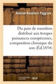 Du pain de munition distribué aux troupes des puissances européennes, composition chimique du son