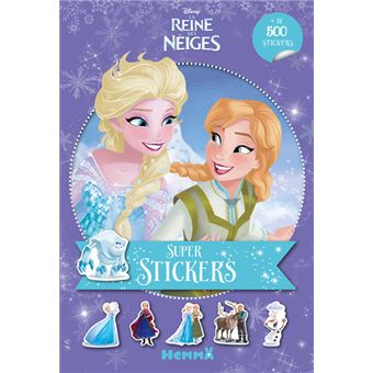 Disney La Reine des Neiges Super stickers (Fond mauve)